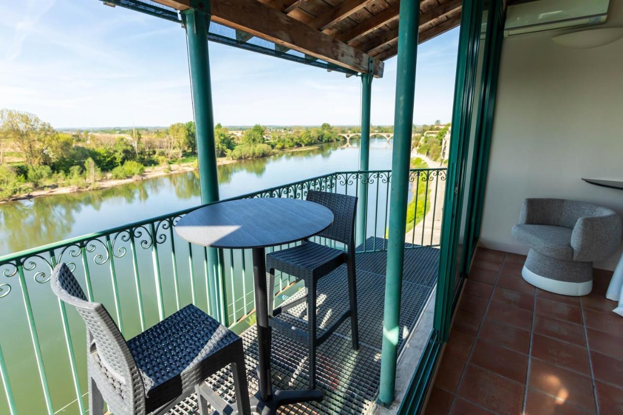 Hotel Restaurant Cote Garonne Le Balcon Des Dames - Tonneins Fauillet Marmande - Vue Panoramique Bord De Garonne Chambres Climatisees Esterno foto